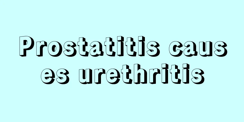 Prostatitis causes urethritis