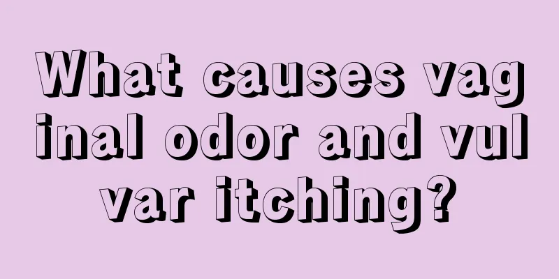 What causes vaginal odor and vulvar itching?