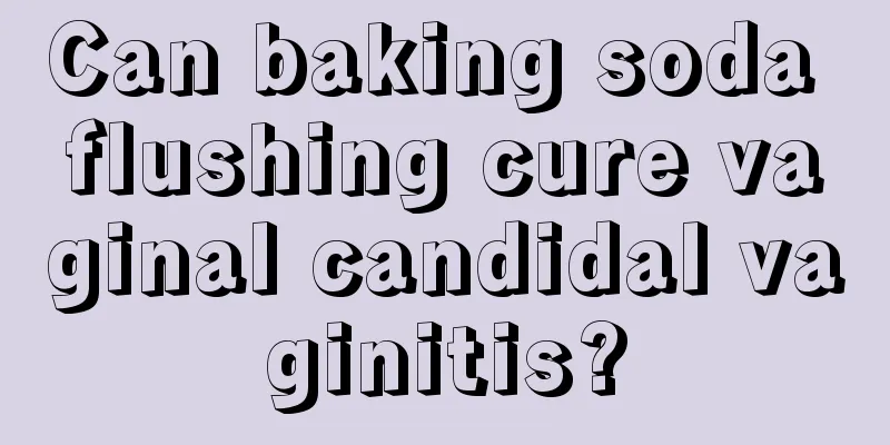 Can baking soda flushing cure vaginal candidal vaginitis?