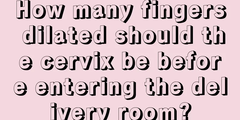 How many fingers dilated should the cervix be before entering the delivery room?