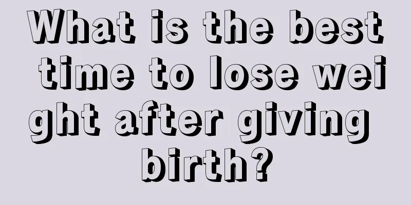 What is the best time to lose weight after giving birth?