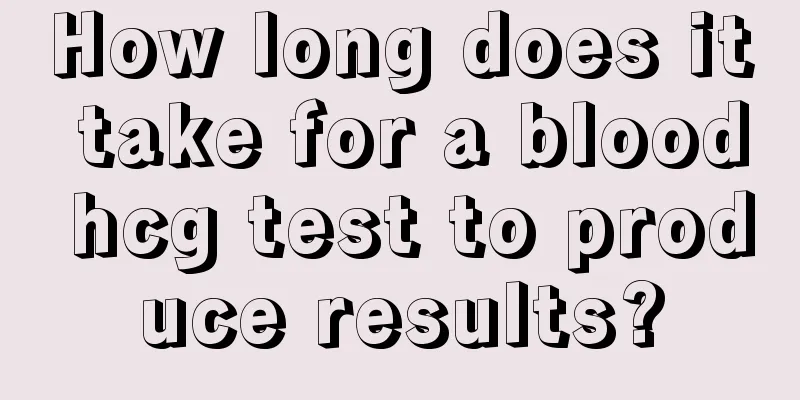 How long does it take for a blood hcg test to produce results?