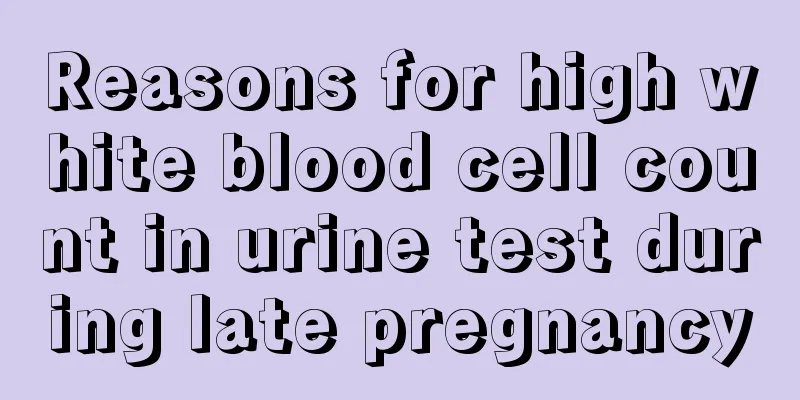 Reasons for high white blood cell count in urine test during late pregnancy