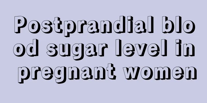 Postprandial blood sugar level in pregnant women