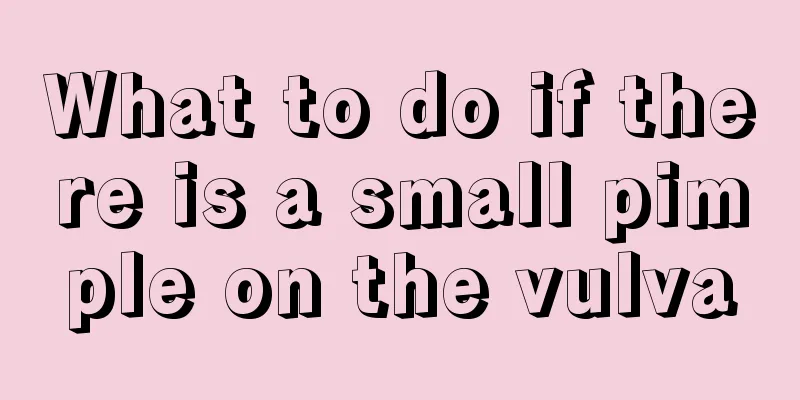 What to do if there is a small pimple on the vulva