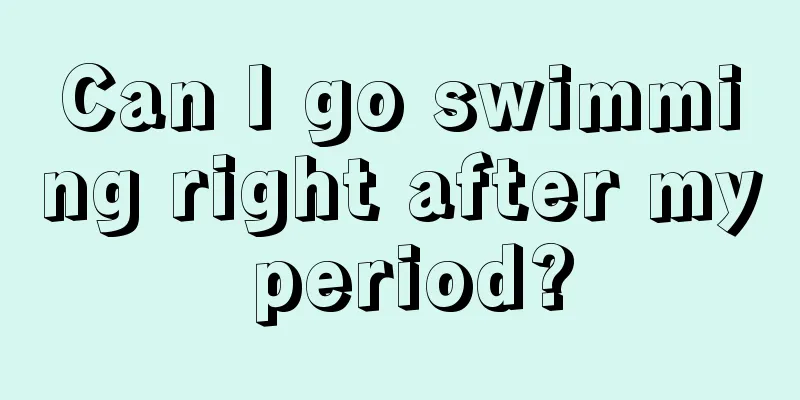 Can I go swimming right after my period?