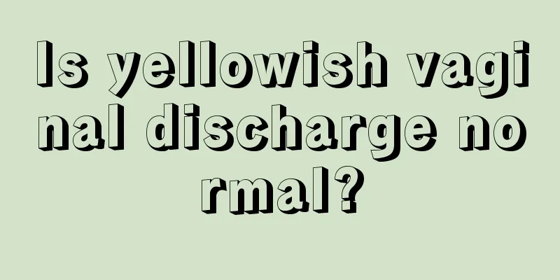 Is yellowish vaginal discharge normal?