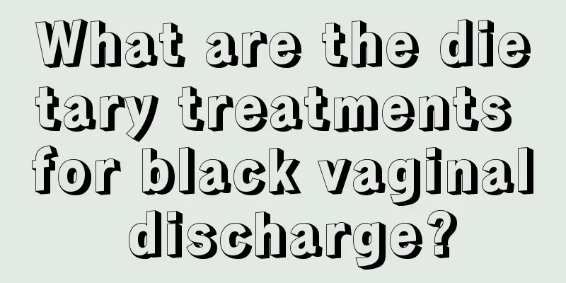 What are the dietary treatments for black vaginal discharge?