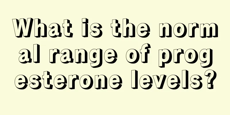 What is the normal range of progesterone levels?