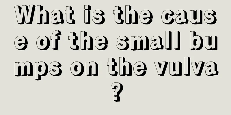 What is the cause of the small bumps on the vulva?