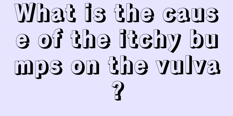 What is the cause of the itchy bumps on the vulva?