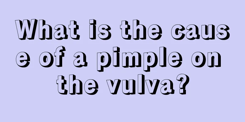 What is the cause of a pimple on the vulva?