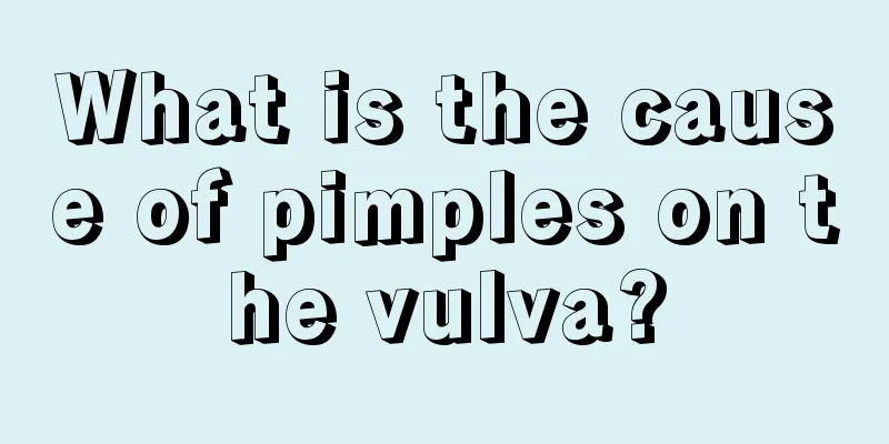 What is the cause of pimples on the vulva?