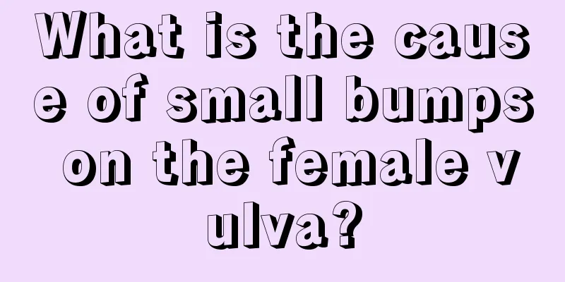 What is the cause of small bumps on the female vulva?