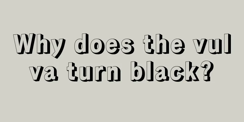 Why does the vulva turn black?