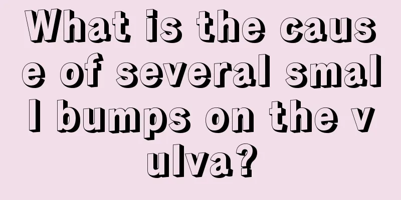 What is the cause of several small bumps on the vulva?