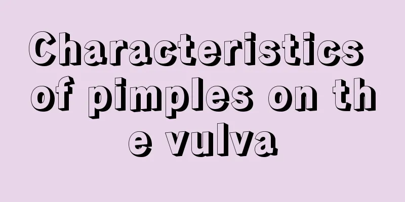 Characteristics of pimples on the vulva