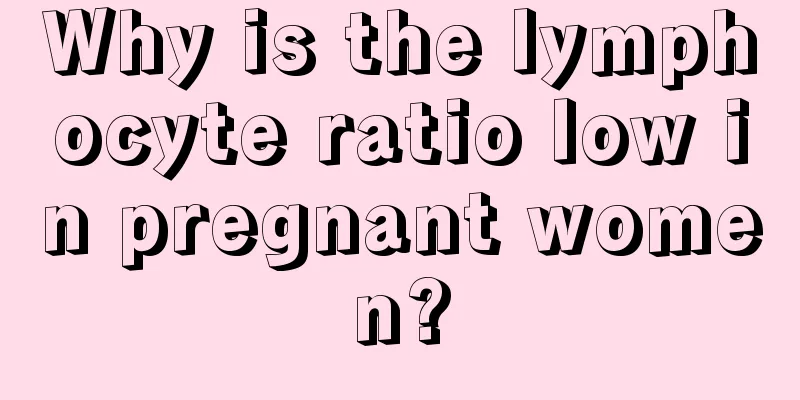 Why is the lymphocyte ratio low in pregnant women?