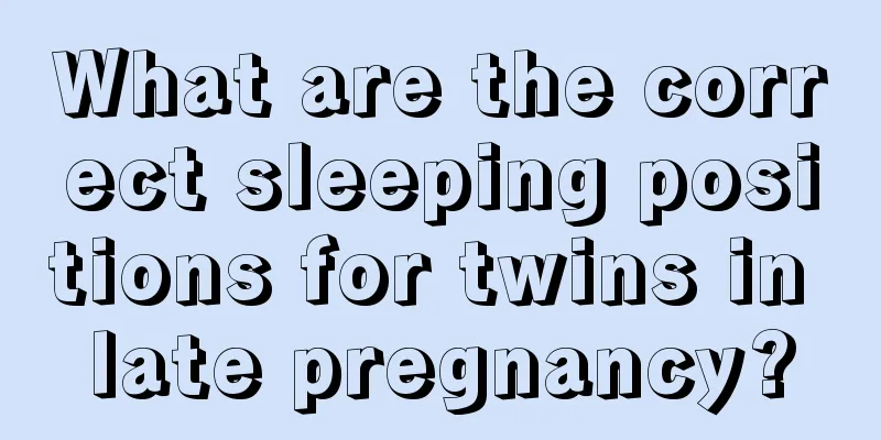 What are the correct sleeping positions for twins in late pregnancy?