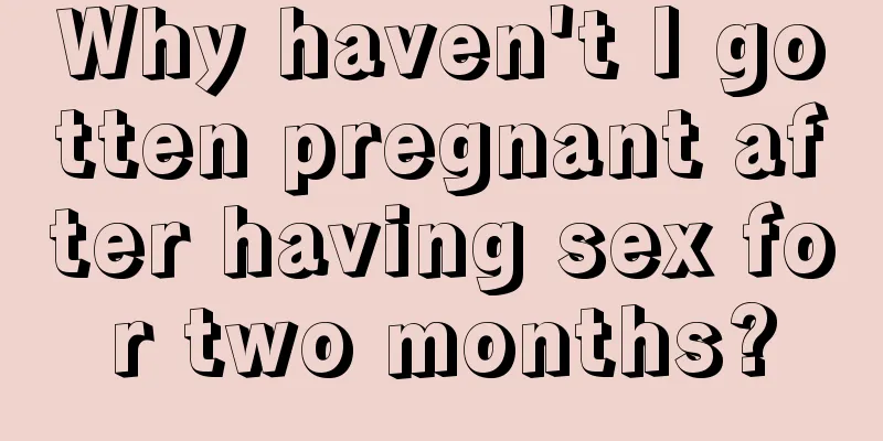 Why haven't I gotten pregnant after having sex for two months?