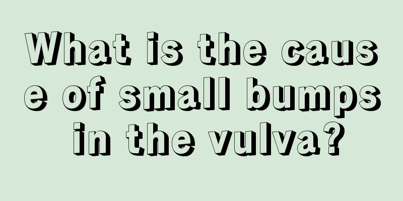 What is the cause of small bumps in the vulva?