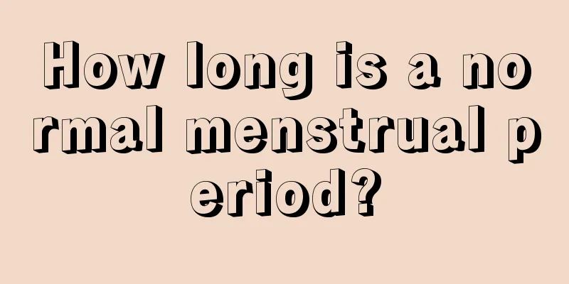 How long is a normal menstrual period?