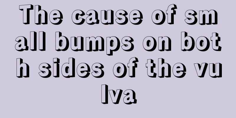 The cause of small bumps on both sides of the vulva