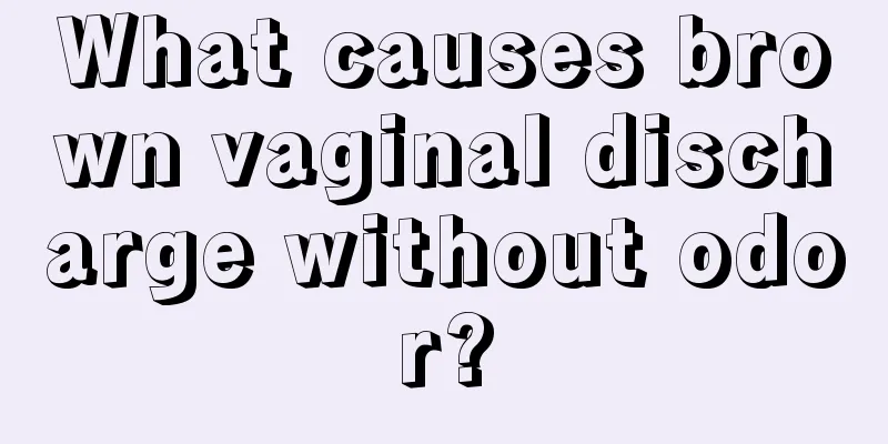 What causes brown vaginal discharge without odor?