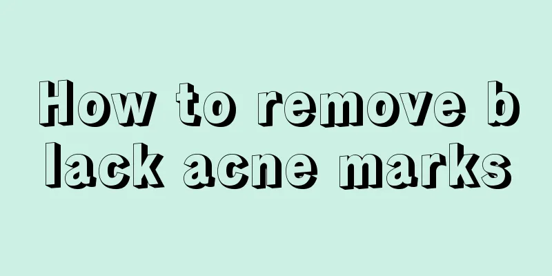 How to remove black acne marks