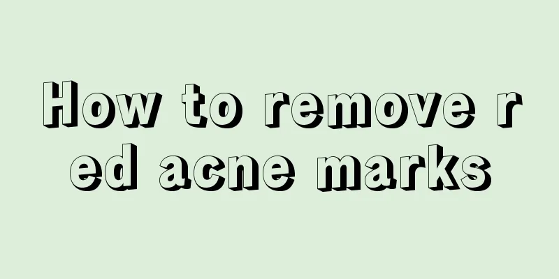 How to remove red acne marks