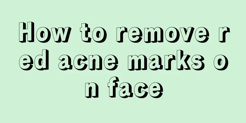 How to remove red acne marks on face