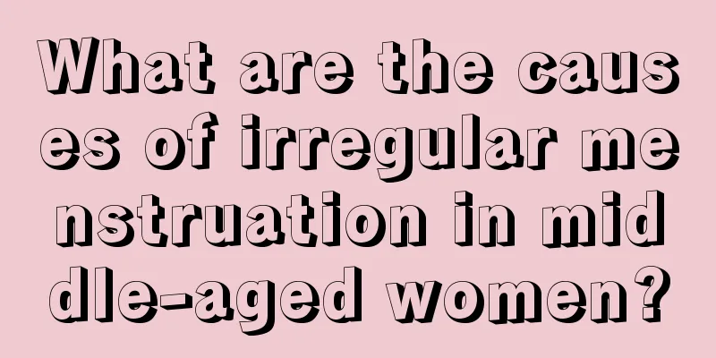 What are the causes of irregular menstruation in middle-aged women?