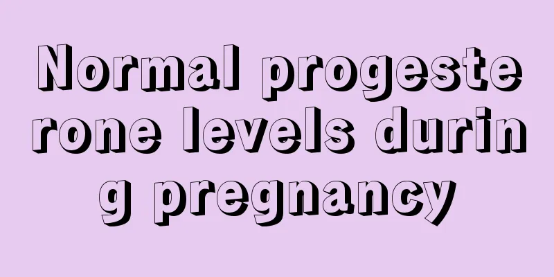 Normal progesterone levels during pregnancy