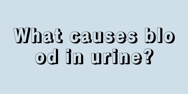 What causes blood in urine?