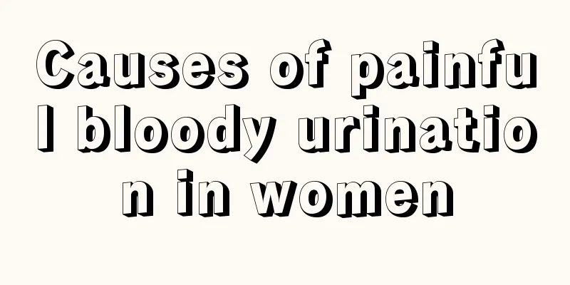 Causes of painful bloody urination in women