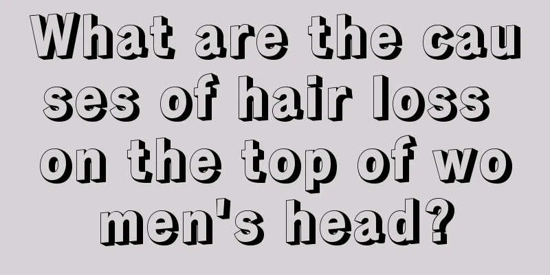 What are the causes of hair loss on the top of women's head?