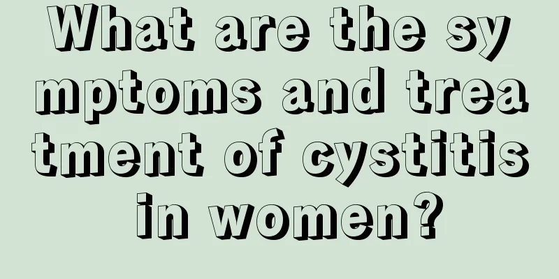 What are the symptoms and treatment of cystitis in women?