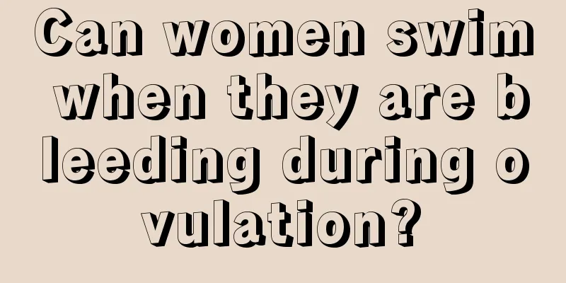 Can women swim when they are bleeding during ovulation?