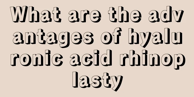 What are the advantages of hyaluronic acid rhinoplasty