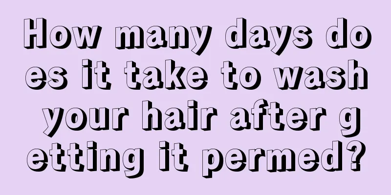 How many days does it take to wash your hair after getting it permed?