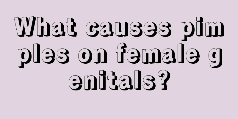 What causes pimples on female genitals?