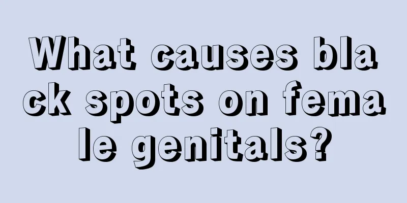 What causes black spots on female genitals?