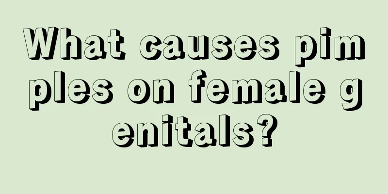 What causes pimples on female genitals?