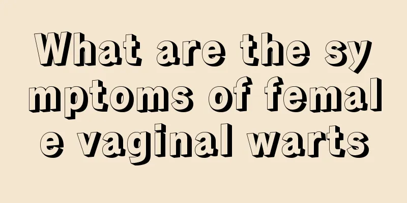 What are the symptoms of female vaginal warts