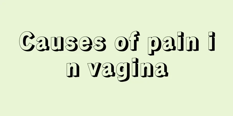 Causes of pain in vagina