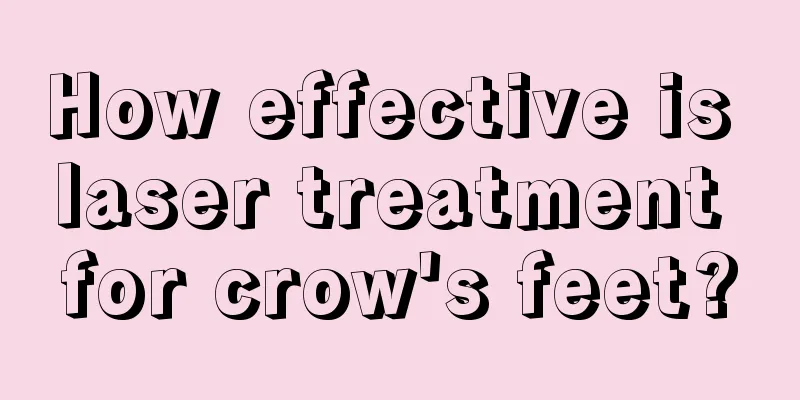 How effective is laser treatment for crow's feet?