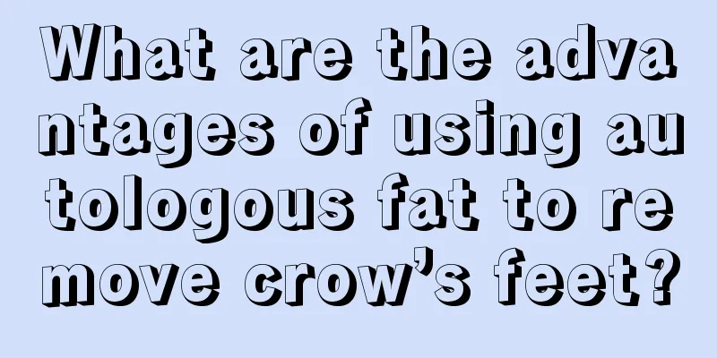 What are the advantages of using autologous fat to remove crow’s feet?