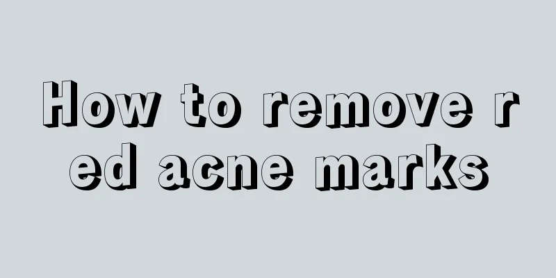 How to remove red acne marks