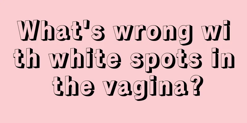 What's wrong with white spots in the vagina?