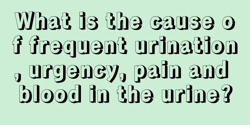 What is the cause of frequent urination, urgency, pain and blood in the urine?